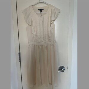 BANANA REPUBLIC Dress Size 2 Off-White Cream Flowy Light NWT